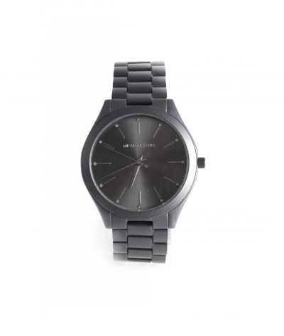 Michael Kors Slim Runway Three-Hand Gunmetal Aluminum Watch MK4506