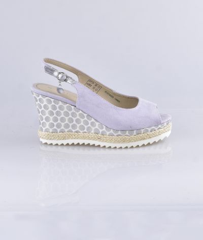 Sandale femme mauve GRANDS BOULEVARDS 81514053 S