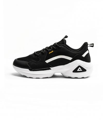 Peak Jogging Shoes Black/White-  E13857E Black/White